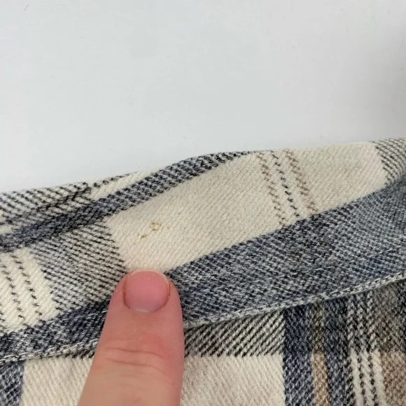 Vintage Gate Heavy Duty Outdoor Ranch Chore Flannel Shirt Mens Large USA Plaid - Picture 6 of 15